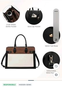 Chic Colorblock Tote Bag
