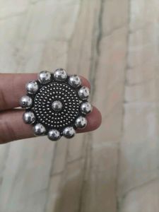 Pack of 3 Oxidized Silver Statement Ring