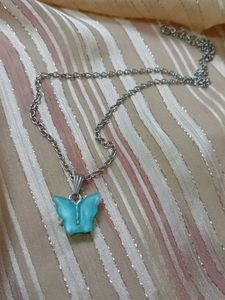 Cute Butterfly Pendant Necklace