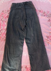 Gray Wide Leg Jeans