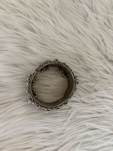 Vintage Oxidized Silver Bangle