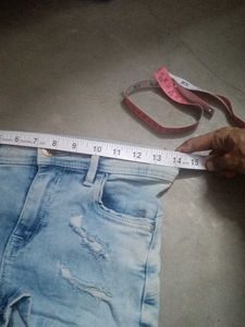 Lee Cooper blue Distressed Denim Shorts
