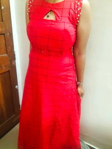 Valentine's Day Special Women's Red Maxi Dress