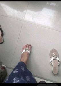 Inc.5 White Thong Sandals