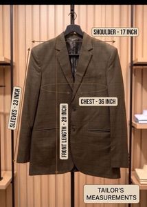 Men's Classic Brown Checked Blazer