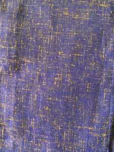 Blue Linen Blend Casual Dress