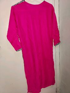 Dark Pink Lining Kurti