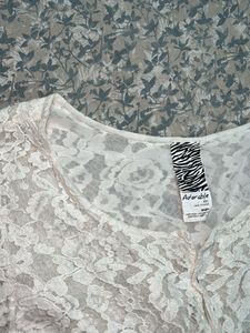 Elegant White Lace Cardigan