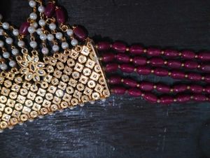 Exquisite Beaded Necklace and Earring Set