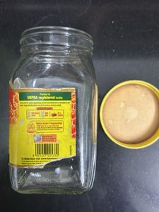 Set Of 4 Dabur Honey Empty Glass Jars With Lid