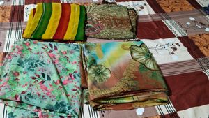 4 used sarees