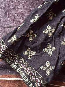Navy Blue Printed Kurti