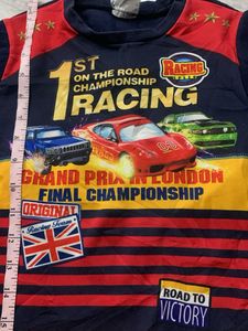 Racing Car Graphic Long Sleeve Top