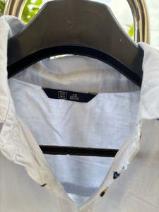 Light Blue Embroidered Cotton Top