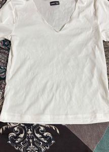 Women’s Solid White Flared Sleeve Top | Stylish Ro