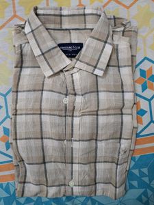 Men's Casual Plaid Short-Sleeve Shirt
