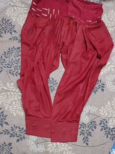Elegant Maroon Salwar Suit Set With Sequin Work -s