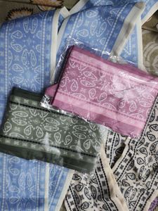 Designer Print Silk Scarves (Set of 4)