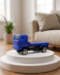 Miniature Blue Flatbed Toy Truck / Hauler