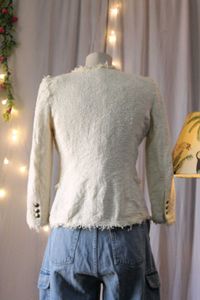 Zara Chic Textured Cropped Jacket