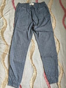 Blue Casual Pants
