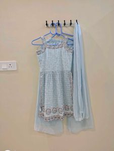 Beautiful Sky Blue Kurta Set with Dupatta