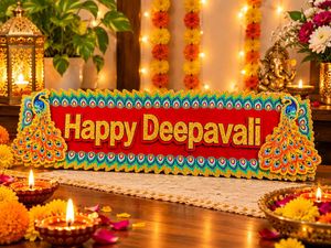 Happy Deepavali Decorative Sign