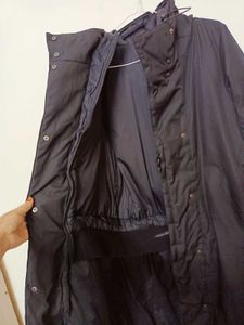Long Black Hooded Winter Coat