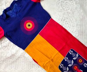 Colorful Embroidered Kurta