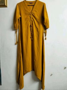 Lyrics Mustard Yellow Kurta Set