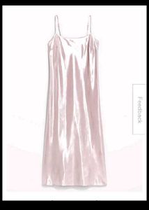 baby pink silk dress