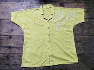 🌸Plus Size Embroidered Shirt