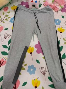 Grey Joggers with Dark Accents