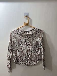 Stylish Women's Long Sleeve Printed Top