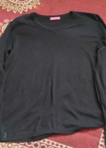 Black T-Shirt with Small Holes