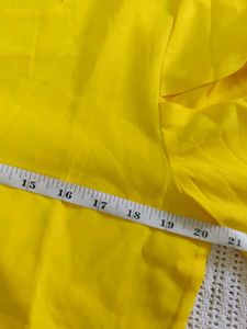 Bright Yellow Puff Sleeve Top