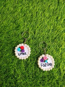 🌸 Personalized Name & Initial Keychain 🌸 1 pc