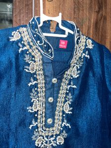 Adorable Girls' Embroidered Kurti