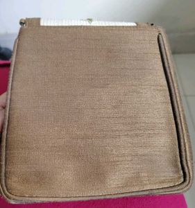 Embroidered Clutch with Chain Strap