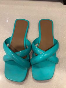 Sea Green Colour Slipper