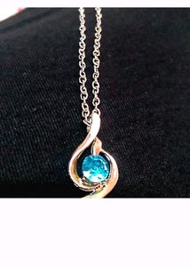 1pc Blue Royal Elegant Pendant Chain Necklaces