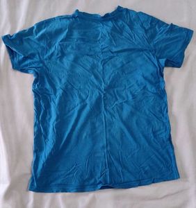 Blue Graphic Print Tee