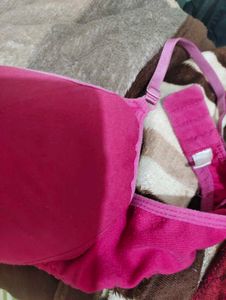 Soft Padded Cotton Pink Bra