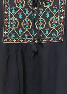 Black Haf Kurta