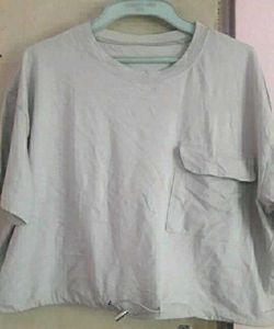 off white Pocket Tunic