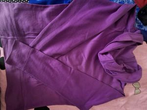 Purple Fleece Zippered Top