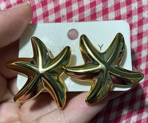 Golden Starfish Earrings