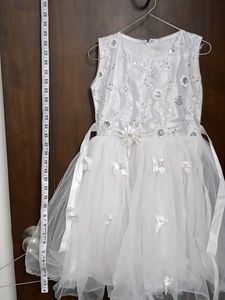 Sparkly White Tulle Dress