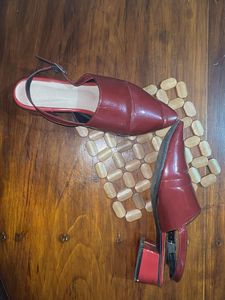 Red Slingback Heels
