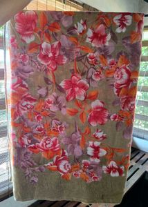 Vibrant Floral Print Saree